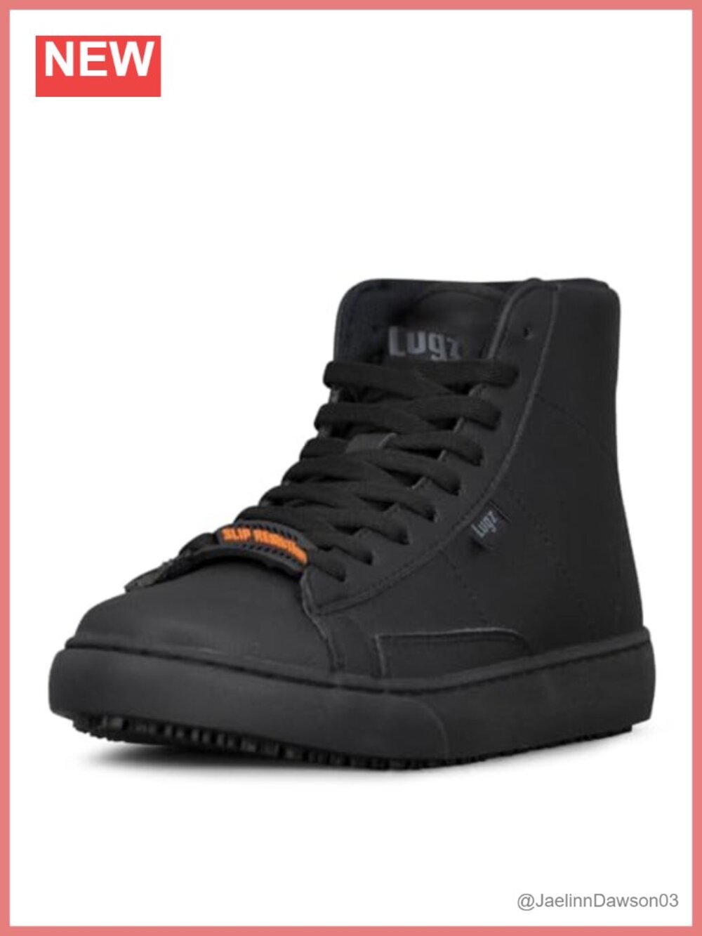 Slip-Resistant Retro Work Sneaker Water Resistant Leather Lace-Up